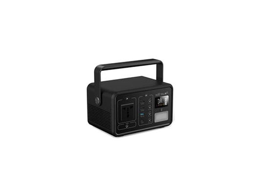 Batterie au Lithium portative noire, boîtier noir 200W, sortie AC DC pour le Camping, 230x139x123mm