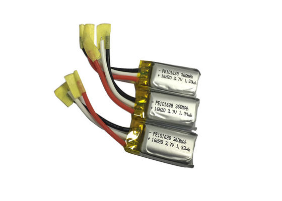 Batterie au lithium polymère à taux C élevé de 360 ​​mAh pour Power Bank PAC101628