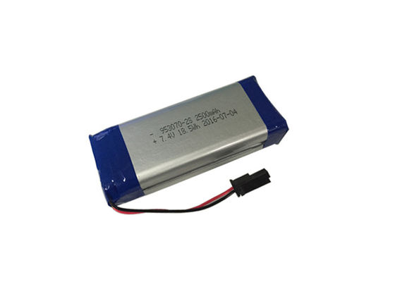 Batterie Li-Ion rechargeable 7.4V 2500mAh 2S1P pour lampe torche PAC953070