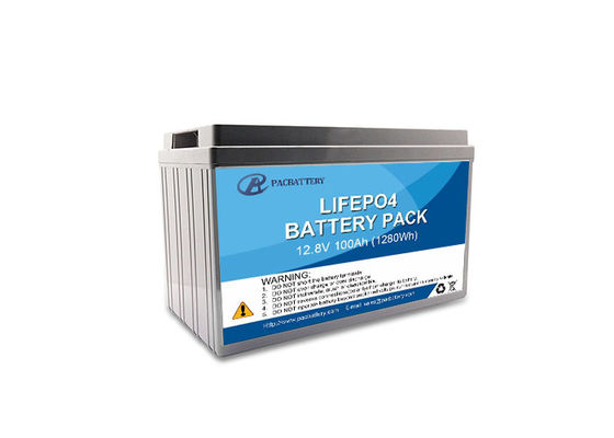 Pack de batterie LiFePO4 à cycle profond 12,8 V 100 Ah pour camping-cars et applications marines