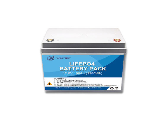 Pack de batterie LiFePO4 à cycle profond 12,8 V 100 Ah pour camping-cars et applications marines