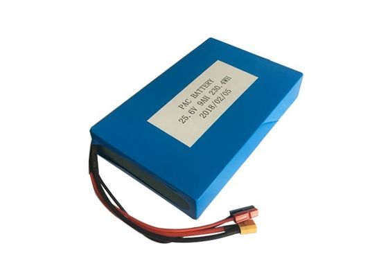 décharge profonde légère de la batterie 25A du cycle LiFePO4 de 25.6V 9Ah pour l'alimentation portative
