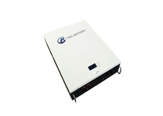 Système de stockage d'énergie par batterie LiFePO4 de type mural 48V 100Ah avec indicateurs LCD LED