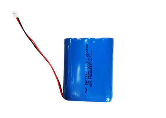 Pack de batterie Li-Ion 11.1V 2600mAh 18650 3S1P pour solution d'alimentation de masque purifiant