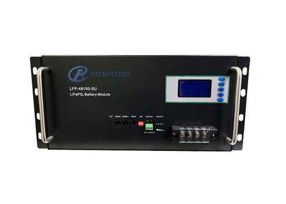 Bâti en support de la batterie 5U du cycle profond LiFePO4 d'IP52 48V 100Ah 4800Wh pour l'UPS de télécommunication