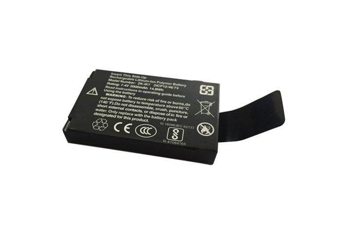 batterie de 7.4V PAC, enveloppe d'Ion Polymer Battery With Plastic du lithium 2000mAh