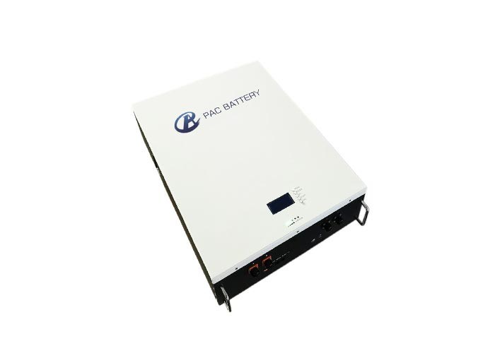 Système de stockage d'énergie par batterie LiFePO4 de type mural 48V 100Ah avec indicateurs LCD LED