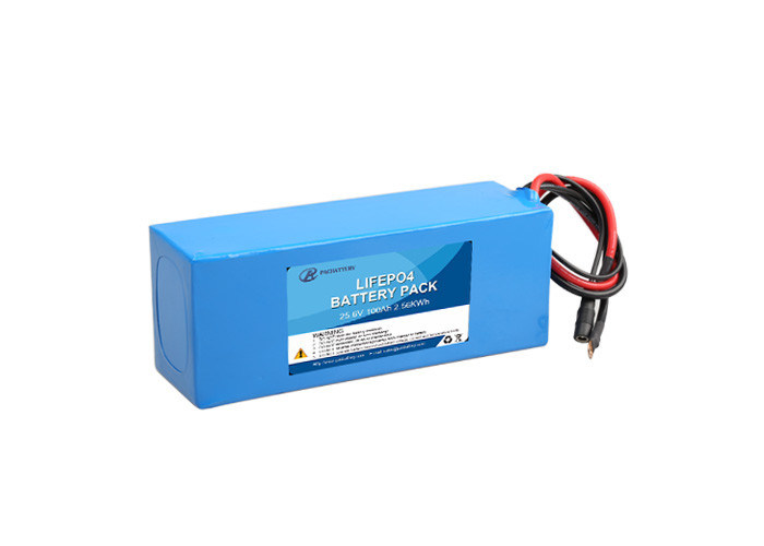 Batterie LiFePO4 industrielle à cycle profond de 25,6 V, 100 Ah, pour le stockage du système solaire avec PCM intégré
